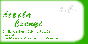 attila csenyi business card